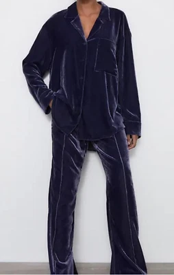 $25.17 • Buy ZARA Crushed Velvet Oversized Shirt S