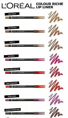 L'Oréal Paris Color Riche Matte Lip Liner  You Choose  • $3