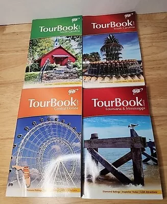 Lot Of 4 AAA Tour Guide Books Florida North & South Carolina And More See Descr • $10