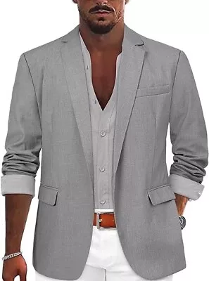 Linvich Men's Casual Blazer Suit Jackets Lightweight Sports Coats  SIZE SMALL • £36