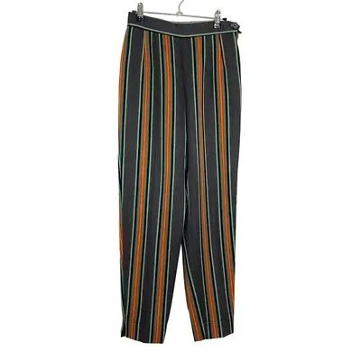 Moschino Vintage Cheap & Chic Multicolor Retro Wool Striped Tapered Trousers • $100