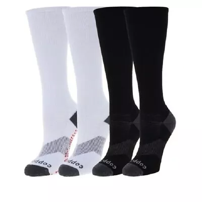 CopperLife ® Compression Socks Over The Calf 4-Pairs         RELIEF & RECOVERY   • $10.99