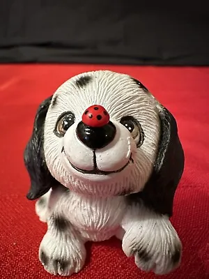 Dalmatian Puppy Figurine With Ladybug On Nose Morehead Inc. Excellent Condition • $15