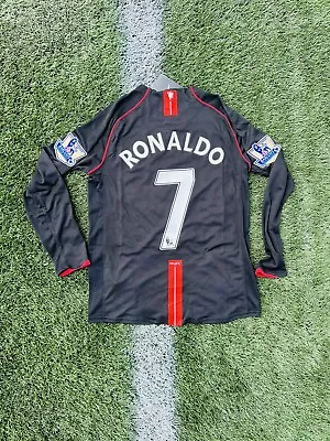 Ronaldo Manchester United Jersey 2008 Black Long Sleeve Away Jersey *NEW* • $65