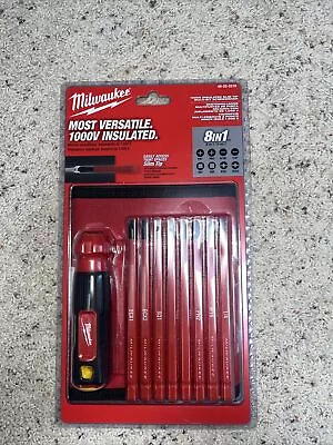 Milwaukee 48-22-2218 8-in-1 1000V Insulated Slim Tip Multi-Bit Screwdriver Set • $35