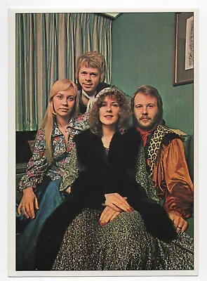 ABBA Card Panini Pop Stars Sticker 1975 Mini-Poster Vintage Rock #86 • $115.37