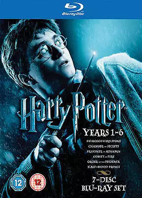 Harry Potter: Years 1-6 (Blu-ray Disc 2009 7-Disc Set) • $8.07