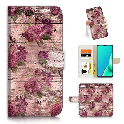 ( For IPod Touch 5 6 7 ) Wallet Flip Case Cover PB24275 Vintage Flower • $12.99