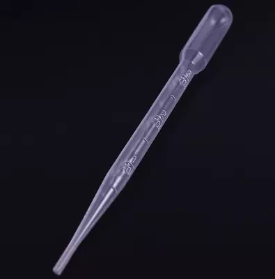 10x 3ML Disposable Plastic Eye Dropper Transfer Graduated Pipettes Office Lab • £2.85