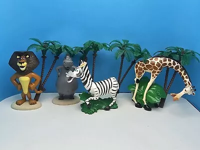 Madagascar DecoPac Cake Toppers Plastic Figures: Alex Melman Gloria Marty Trees • $18.50