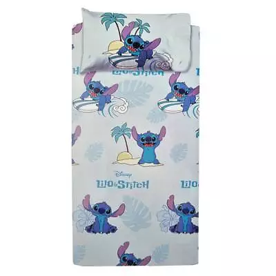 DISNEY Lilo&Stitch Single Cotton Duvet Cover And Pillowcase Isola • $39.33