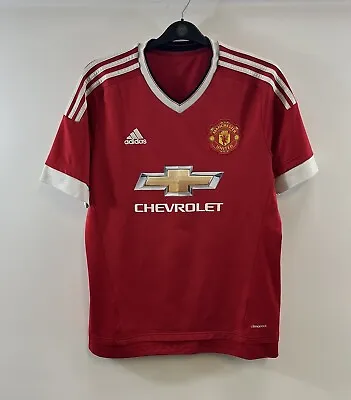 Manchester United Home Football Shirt 2015/16 Adults Large Adidas C114 • £19.99