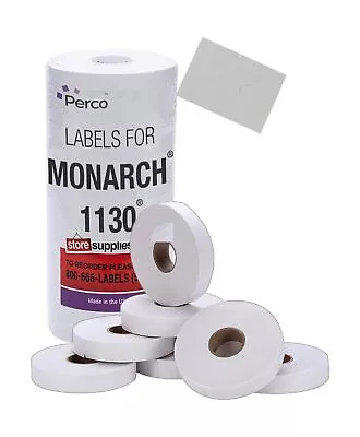 White Pricing Labels For Monarch 1130 Price Gun - Blank Marking Labels - With... • $51.99