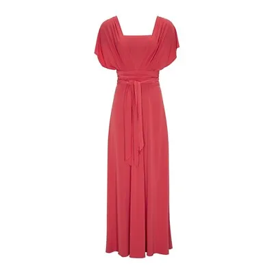 Avon Long Coral MultiWay Dress Size Various Sizes • £15