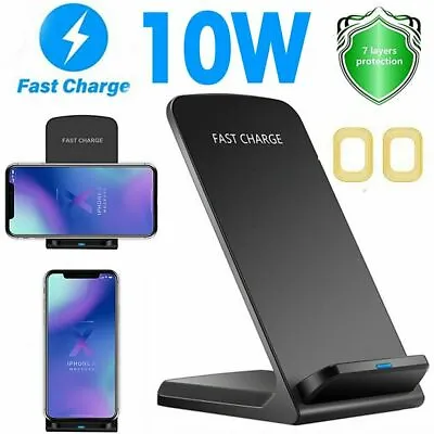 AU Qi Fast Wireless Charger Charging Dock Stand For IPhone 11 12 Pro Max XS X 8 • $11.99