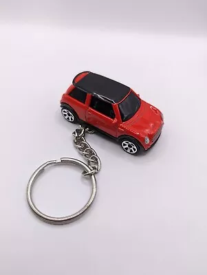 2003 Mini Cooper S Red Black Top Silver Rims Keychain Keyring Brand New Limited • $11.50