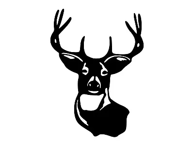 Deer Head Sticker Hunting Outdoors Elk Buck Hunter Silhouette Car Vinyl Decal • $5.25