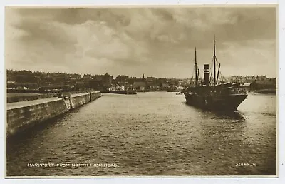 Maryport Cumberland From Pier Real Photo Vintage Postcard O5 • £3.99