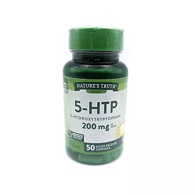 Nature's Truth 5-HTP 5-Hydroxytryptophan 200mg 50 Quick Release Capsules 7/24 • $9.99