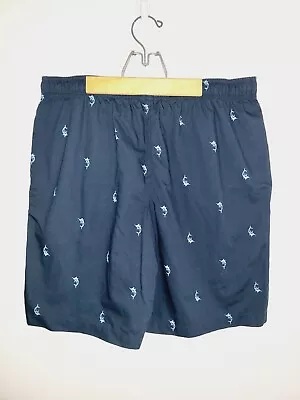 Merona Shorts Men’s L (36-38) Blue With Saw Fish Button Fly • $8