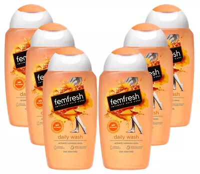 £16.46 • Buy Femfresh Daily Intimate Wash  250ml - Pack Of 6