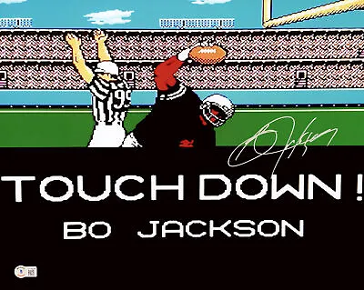 Bo Jackson Autographed 16x20 Photo Raiders Nintendo Tecmo Bowl Beckett 212457 • $399