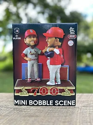 Albert Pujols Goldschmidt Molina Cardinals 700 Home Run Mini Bobble Scene NEW • $250