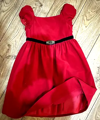 £19.99 • Buy Girls Polo Ralph Lauren -RED Fine Cord - Multi Petticoat Party Dress -Age 3/3T