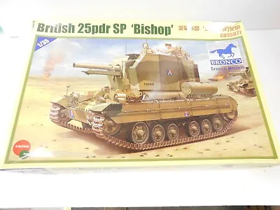 BRONCO -  BRITISH 25 Pdr SP  BISHOP  OPENED BOX CHECKED & COMPLETE 1:35 SCALE • $34.99