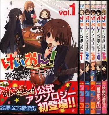 K-On! Anthology Comic Vol.1-5 Complete Set Comic Manga Japanese Language Used JP • $61.65