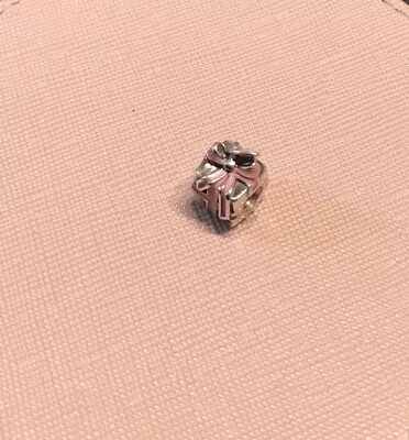 Genuine Pandora S925 ALE With Pink Enamel Bow Gift Present Charm • £13
