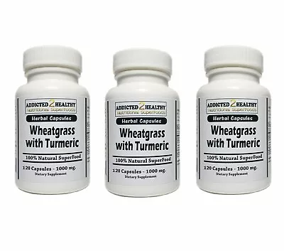 $37.49 • Buy 360 Wheatgrass With Turmeric Capsules | Antioxidants, Anti-inflammatory + More