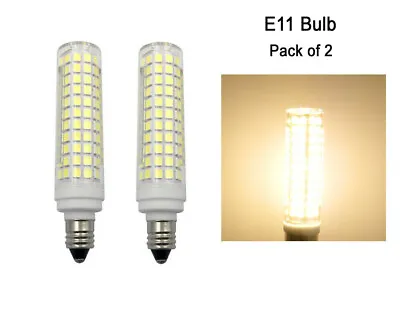 $15.19 • Buy 2pcs E11 LED Bulb 10W 110V 120V 136-2835 Ceramics Ceiling Fan Light Warm White H
