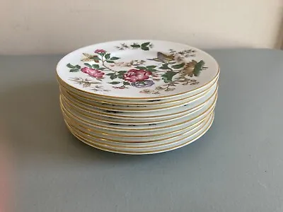 $24.95 • Buy 5 Wedgwood Charnwood Gold Trim Bone China Floral Butterfly Bread Plates