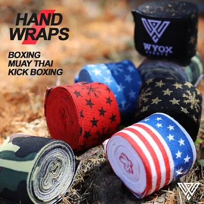 Handwraps Boxing Kickboxing Muay Thai MMA Wraps Bandages 180 Inch Cotton PAIR • $5.99