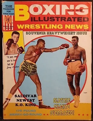 Boxing Illustrated Wrestling News Magazine May 1966 Terrell Cassius Clay • $14.99