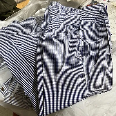 Checked Chefs Work Trousers Catering Trousers  Soft Cotton Seconds X6 Pairs • £5