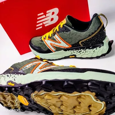 New Balance X Hierro V7 Men's US 14 Green Black Yellow Trail Hike NB Vibram Foam • $89.60