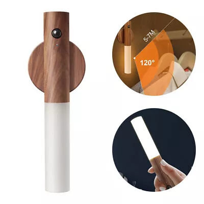 £16.99 • Buy Wireless Magnetic Wooden Motion Sensor Smart Baton LED Light Base USB Recharge