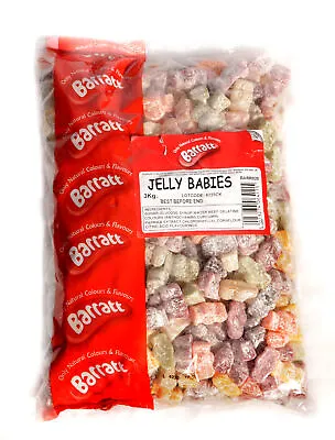 Barratt Dusted Jelly Babies 3kg - Traditional Jelly Pick N Mix Sweets • £16.99