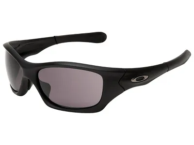 Oakley Pit Bull Sunglasses OO9161-04 Matte Black/Warm Grey Asian • $249.99