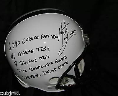 Matt Mcgloin Signed Helmet Full Size Auto  Stat Helmet  Jsa Coa Penn State • $179.99