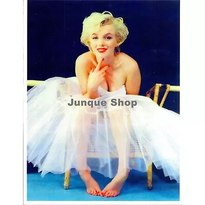 Marilyn Monroe Wearing Ballerina Tutu Barefoot 8 1/2 X 11 Press Photo Color • $6.49