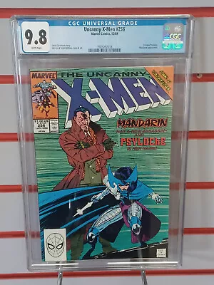 UNCANNY X-MEN #256 (Marvel Comics 1989) CGC Graded 9.8  ~PSYLOCKE ~WHITE Pages • $125