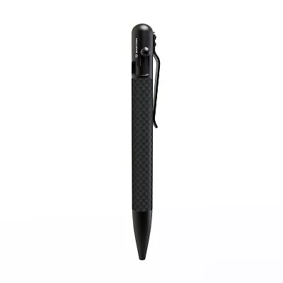 BASTION BOLT ACTION PEN & PENCIL Carbon Fiber Stainless Steel Luxury Ballpoint • $64.99