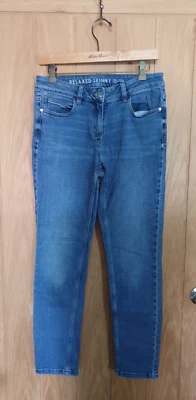 £12 • Buy Next Size 10R Blue Stretch Denim Relaxed Skinny Jeans W30 L29