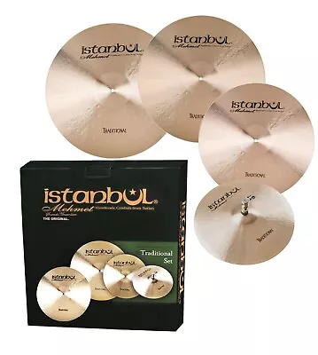 Istanbul Mehmet Traditional Cymbal Pack Box Set + 18 Crash (14-16-18-20-inch) • $759