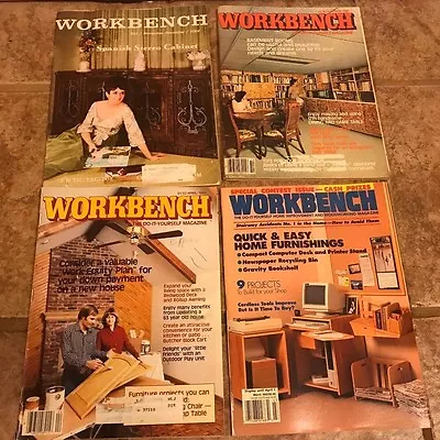 4 Vintage Workbench Magazines Dec 1969 October 1983 April 1984 March 1992 • $18