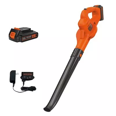 BLACK+DECKER 20V MAX Cordless Leaf Blower Lawn Sweeper Up To 130 Mph LSW221 • $91.25