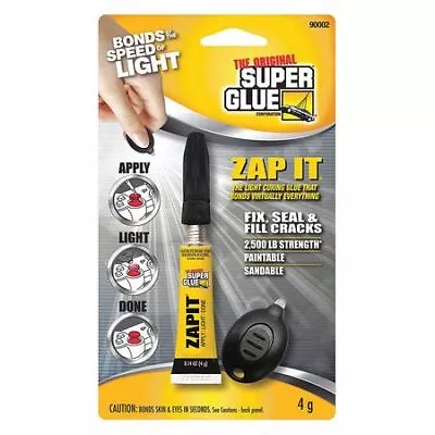 Super Glue 90002 Epoxy Adhesive Zapit Series Gray 0.14 Fl Oz Dual-Cartridge • $9.39